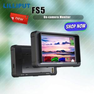 Lilliput FS5 5.4인치 1920*1200 풀 HD 모니터(실리콘 케이스 포함) 전문 캠코더 및 DSLR용 3G-SDI 온카메