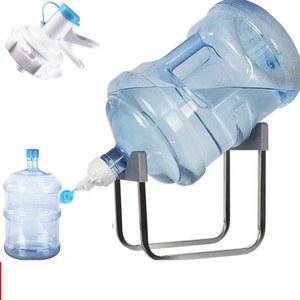 생수통거치대 수도꼭지 대형 생수통 브래킷 실버 뚜껑 캠핑용 탈부착식 약수터