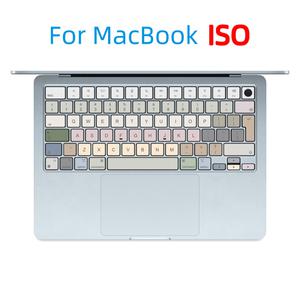 Isu Eu apple 호환 MacBook 노트북 키보드 스티커 버튼 스티커 Morandi Color Personalized Air M4 15.3 A2