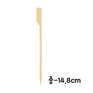 (중형/50p/10개) 손잡이 대나무 꽂이 꼬치 산적/꼬지/과일/꼬챙이/나무/어묵/타코야끼/꼬치대/꽃이/1회용