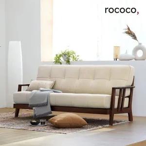 [ 코리아세일페스타 ] 로코코 오슬로 카우 천연면피가죽 3인 원목...