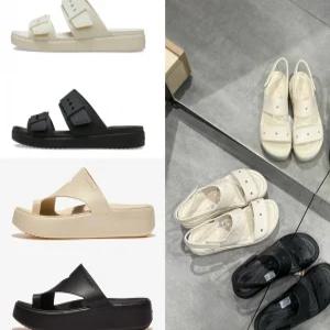 (국내매장판) 크록스 브루클린 포유 여성웨지샌들/ 겟어웨이 플랫폼/ 슬리퍼