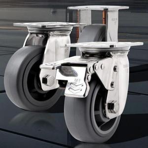 고중량 무소음 대차바퀴 고무 손수레 카트 125mm