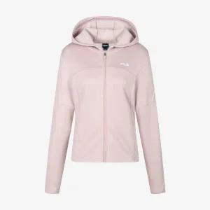 [휠라](광주신세계)[FILA] 기모 벨벳 포인트 후드 트레이닝 자켓 (FS2FTG4253F_DTP)