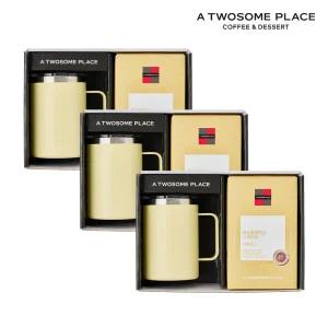 [롯데백화점]투썸플레이스 투썸플레이스 심플 기프트 세트 (스텐머그 옐로우) x 3개