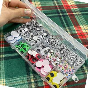 대용량 입체 인형눈 스티커세트 손뜨개 미술재료 DIY