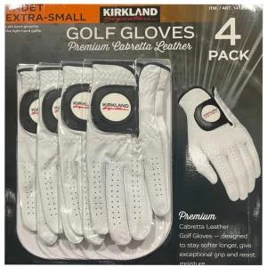 커클랜드 남성용 4개입 양피 골프장갑 골프용품