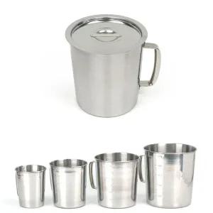 5리터 TRDQHAYE 스텐 계량컵 계량비커 19.5x21cm 뚜껑포함