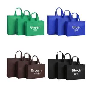 다용도 부직포 가방 가로형 장바구니 쇼핑백 선물용 판촉물 인쇄가능