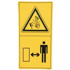 Komatsu Hitachi SANY Doosan Hyundai 위험 표지판에 대한 굴삭기 용품 금지 안전 스티커