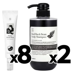 앰플8 + 샴푸2 + [소이랩] 허니블랙빈 두피앰플8 + 탈모샴푸2 