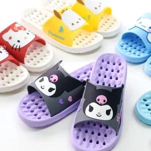 산리오 전면 페이스 욕실화 250mm ch 쿠로미 시나모롤 헬로키티 포타코 화장실 슬리퍼 