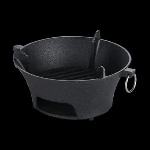 무쇠 화로 숯불 항아리 장작 숯불그릴 옛날화로대 원형 주철 야외