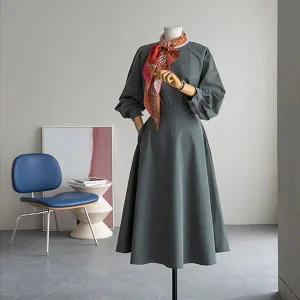 (안나앤모드) rove 핀턱 햅번 원피스[드레스DM332]