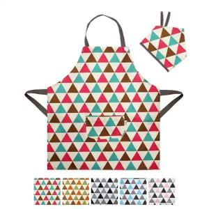 핸드메이드 아동용 버튼형 앞치마-북유럽 삼각 미술/학원/요리/키친/식당/턱받이/만들