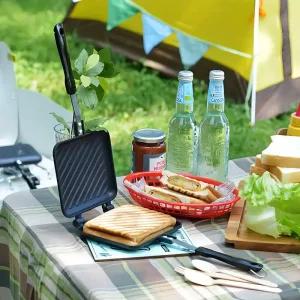 양면팬 샌드위치 팬 쿠커 통구이 토스트 2구 그릴 럭키티엔