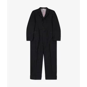 [톰브라운]3플라이 울 모헤어 티핑 스포츠 코트 점프수트 - 블랙 MUU020B00170001 143600304