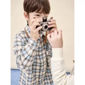 [BEANPOLE KIDS] [BEANPOLE KIDS] [BEANPOLE KIDS] 약기모 옴브레 체크 셔츠  스카이 블루 (BI5964U03Q) (BI5964U03Q) (BI5964U03Q)