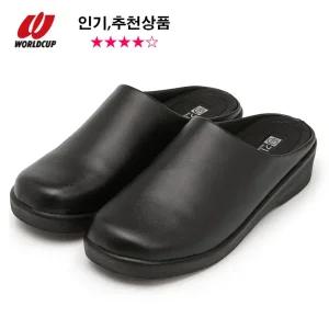 월드컵 여성 슬리퍼 3.5cm 굽 키높이 슬리퍼 편한 사무실 거실화 미끄럼방지 루디아
