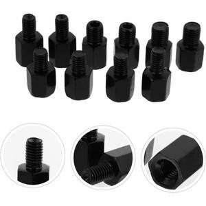 할리 백미러 블랙 오토바이 미러 어댑터  변환 볼트  시계 방향  오른쪽 왼쪽 나사  M10  10mm  M8  8mm  1