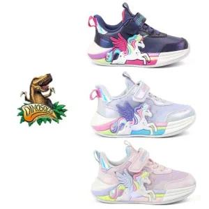 [토박스](신세계 사우스시티)[다이노솔즈] 25FW 여아 불들어오는 운동화 유니콘 레인보우 DNKCF3TSRB11