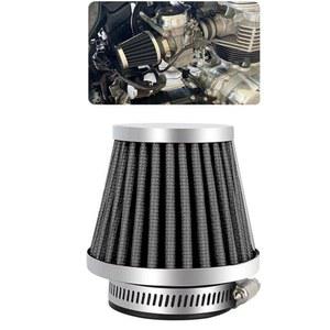 에어클리너 에어필터 파워필터 바이크용 스테인레스 메쉬제 밴드 포함 크롬 도금 스트레이트오벌테이퍼타입 씨범용 구경44mm