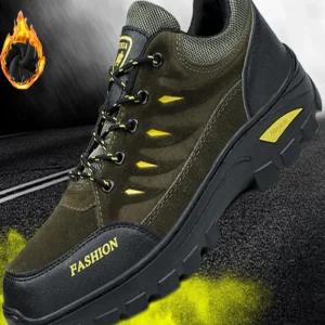 겨울용 남성 아웃도어 트레킹화 기모안감 방한 워킹화 스니커즈 보아털 슈즈 트래킹화 남자