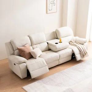 [삼익가구]모노드 USB 4인용 전동 리클라이너 가죽소파(양방향)