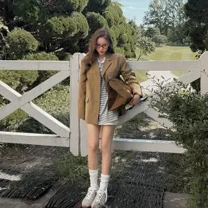 [제작/빅사이즈]이블렛 버디엔 스웨이드 싱글 자켓 제이스타일