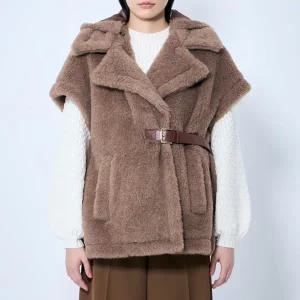 막스마라 LANOS 04 라노스 테디 벨트 케이프 판초 콜로니얼 2514731141600-005