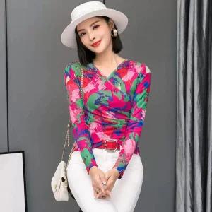 여성 댄스복 상의 줌바 공연복