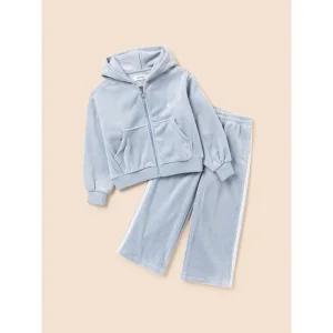 [BEANPOLE KIDS] 여아 골벨로아 집업&와이드 팬츠 상하 세트  스카이 블루 (BI5941G04Q)