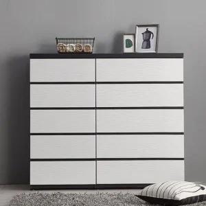 깔끔하게 정리되는 5단 + 5단서랍장 140cm TP345