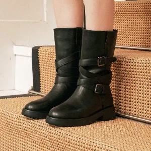 [엘리자베스스튜어트](대구신세계)바이커 버클 부츠 EBAL157724