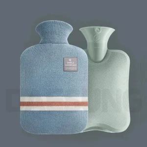 듀오라이프 보온 물주머니 2L + 스카이블루 커버 세트 찜질팩 핫팩 온수 온열 주머니 마개형 빙침