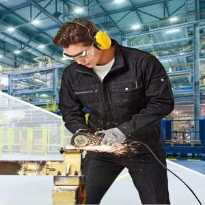 티뷰크 작업복 상의 용접 하의 점퍼 블랙TB-1016J / TB-1016P 데님 스판