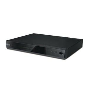LG DP132H DVD 플레이어 풀 HD 업스케일링, 기존 DVD 재생, USB 재생, HDMI 출력, USB 직접 녹음, 리모컨 포함 블랙