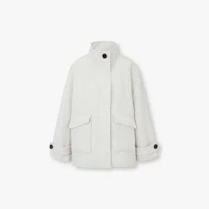 [롯데백화점]보브 알파카 블렌드 하이넥 하프 코트 7155416005