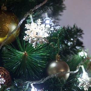 아트박스/플라워트리 크리스마스 눈꽃 건전지 전구 LED 30P 철재 설정 중