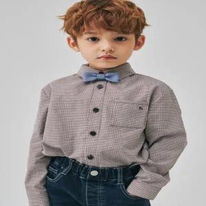 [대구백화점] [빈]브라운 체크 블라우스 셔츠(BZ63BL01BN)