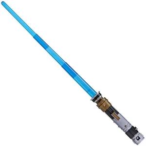 STAR WARS Lightsaber Forge OBI-Wan Kenobi 전자 블루 광선검, 맞춤형 롤플레이 장난감, 만 4세 이상 아동
