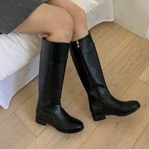 스커트 반바지 겨울 코디 무릎 라인 여자 롱부츠 검정 데일리롱부츠신발부추