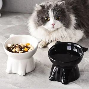 반려동물 귀여운 튼튼한 사선 식기 밥그릇 물그릇