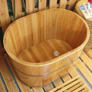 히노끼탕 1인 나무 원목 목욕통 욕조 가정용 원형