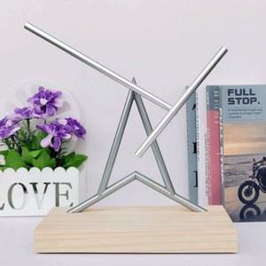 스윙잉스틱 이중진자운동 무한동력 멍때리기 진자운동 K 검은색 번개