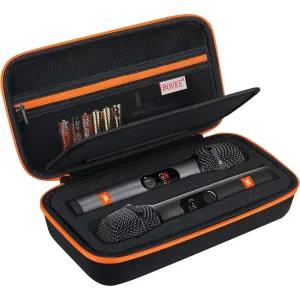 BOVKE JBL 무선 마이크 2개 시스템과 호환되는 케이스 2X 디지털 Party 마이크용 휴대용 노래 또는 노래방