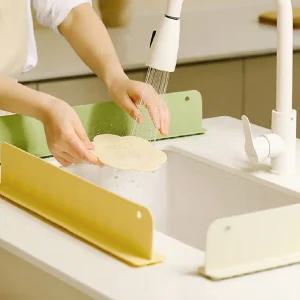 실리콘 싱크대 물막이 물튀김방지대 가림막