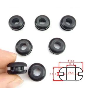 호환  검정색 고무 그로밋 코일 양면 보호 부싱 절연 구멍 슬리브 씰링 링 발신 환경 보호