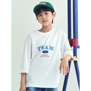 [백화점 정품] FW25 탑텐 키즈 남아) 쿨에어 코튼 크루넥 7부티 MKF2TS1203