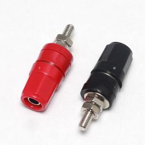 순수 구리 단자 바나나 잭 소켓, 바인딩 포스트, 플러그 커넥터, M4 * 36, 블랙, 레드, 블루, 그린, 옐로,